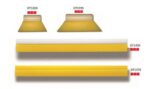 GT1026, GT235S, GT145S, GT147S-SOFT DARK YELLOW TURBO SQUEEGEES